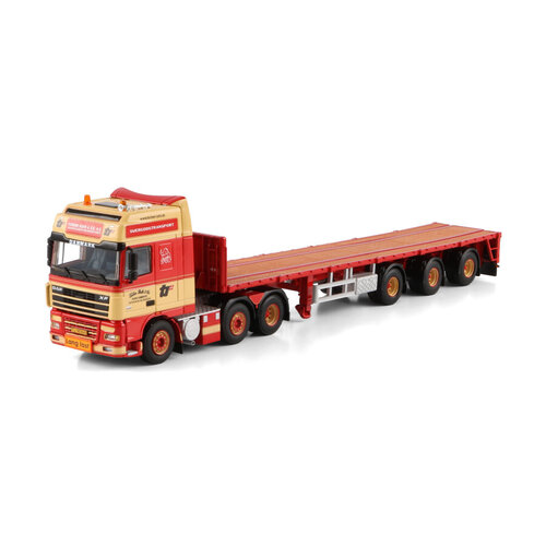 WSI WSI DAF XF 95 Super Space Cab 6x2  met 3-assige steenoplegger TORBEN RAFN