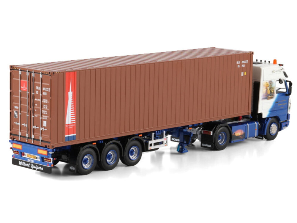 WSI WSI Scania 143H streamline with 3-axle flexcontainer trailer+ 40ft. container WILBERT KUIPERS