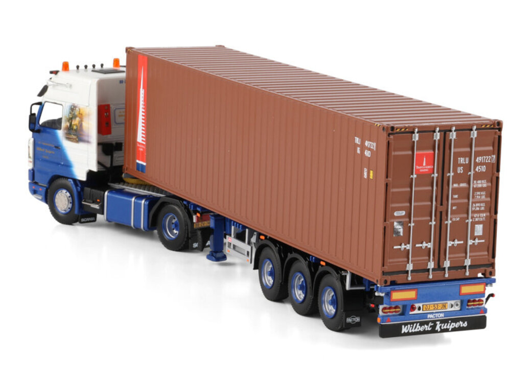 WSI WSI Scania 143H streamline with 3-axle flexcontainer trailer+ 40ft. container WILBERT KUIPERS