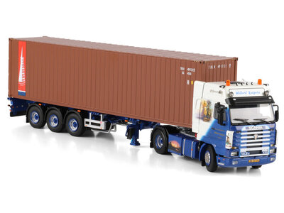 WSI WSI Scania 143H streamline with 3-axle flexcontainer trailer+ 40ft. container WILBERT KUIPERS