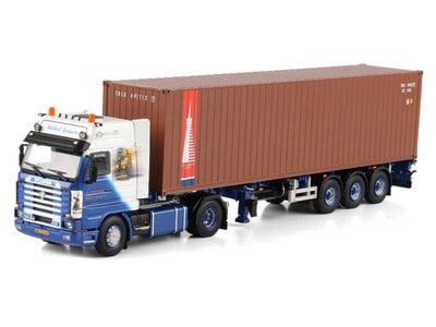 WSI WSI Scania 143H streamline met 3-as flexcontainer oplegger + 40ft. container WILBERT KUIPERS