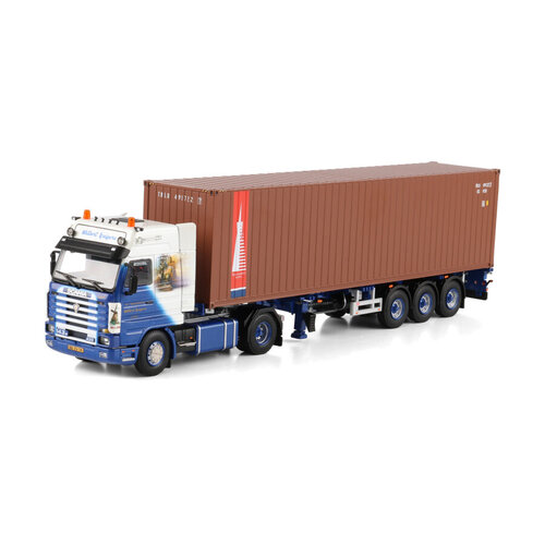 WSI WSI Scania 143H streamline met 3-as flexcontainer oplegger + 40ft. container WILBERT KUIPERS