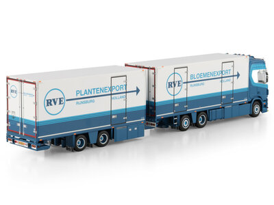 WSI WSI Scania R Highline 6x2 riged reefer truck with 2-axle reefertrailer M.G. VAN ZUIJLEN