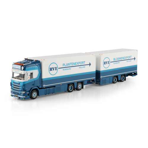 WSI WSI Scania R Highline 6x2 riged reefer truck with 2-axle reefertrailer M.G. VAN ZUIJLEN