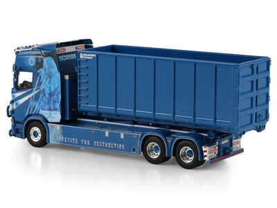 WSI WSI Scania S Highline  6x2 rigid truck hooklift system + 40m2 container MOLANDER