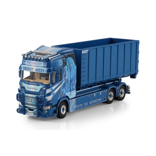 WSI WSI Scania S Highline 6x2 motorwagen met haakarm systeem + 40m3 container MOLANDER