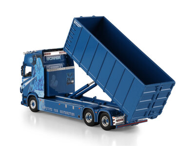WSI WSI Scania S Highline 6x2 motorwagen met haakarm systeem + 40m3 container MOLANDER