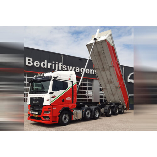 WSI WSI MAN TGX GM 6x2 met 3-as kipper oplegger JELLE BIJLSMA