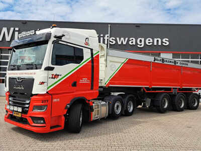 WSI WSI MAN TGX GM 6x2 met 3-as kipper oplegger JELLE BIJLSMA