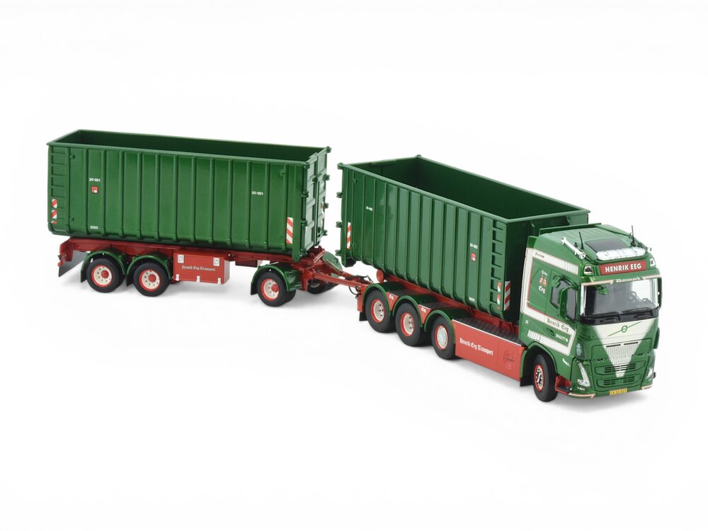 Tekno Tekno Volvo FH05 Globetrotter hooklift with trailer HENDRIK EEG