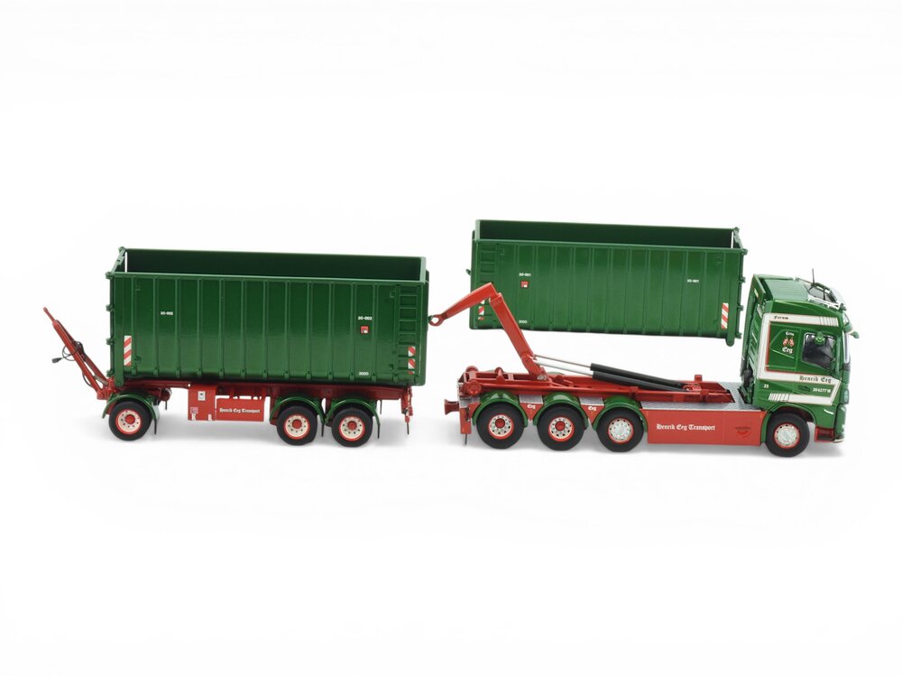 Tekno Tekno Volvo FH05 Globetrotter hooklift with trailer HENDRIK EEG