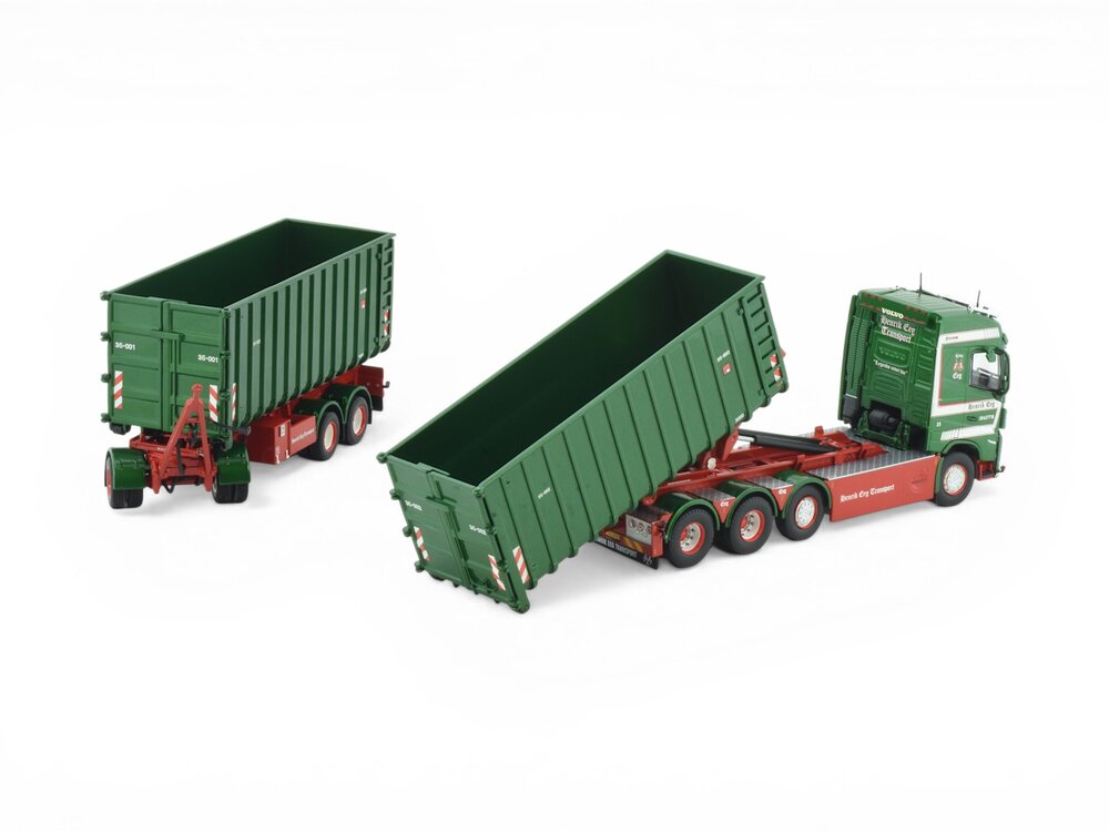 Tekno Tekno Volvo FH05 Globetrotter hooklift with trailer HENDRIK EEG