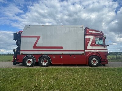 Tekno Tekno DAF XF  rigid truck with trailer + zamac opentop containers G & J VAN LEEUWEN