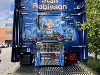 Tekno Tekno DAF XG 6x2 with 3-axle curtainside trailer STAN ROBINSON