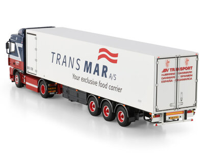 WSI WSI DAF XF95 Space cab  4x2 met 3-assige koeloplegger BJARNE NIELSEN