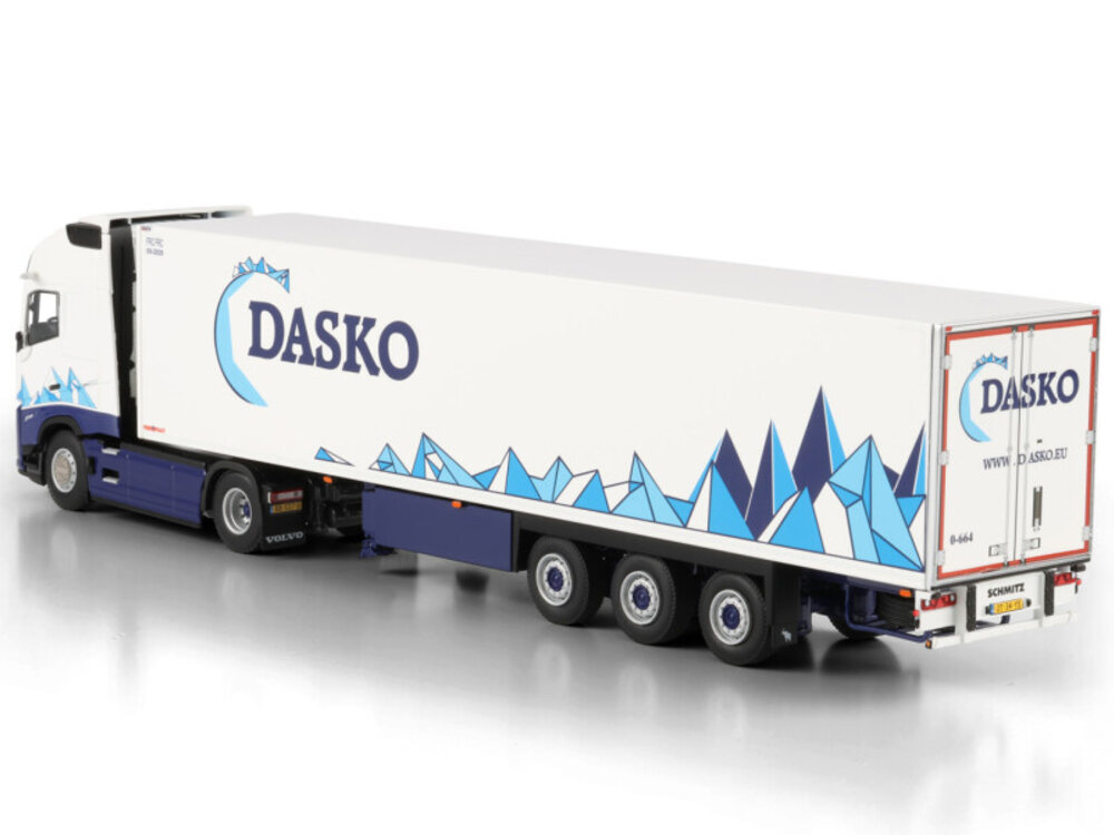 WSI WSI Volvo FH Aero Globetrotter  4x2 with 3-axle reefer trailer DASKO