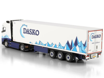 WSI WSI Volvo FH Aero Globetrotter  4x2 met 3-assige koeloplegger DASKO