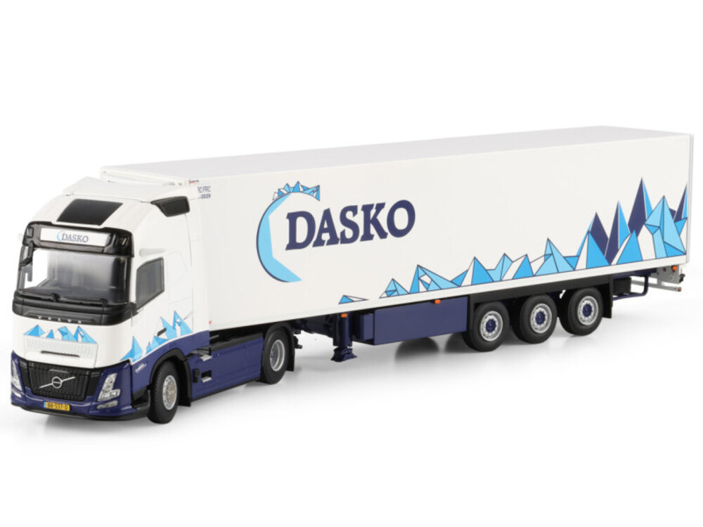 WSI WSI Volvo FH Aero Globetrotter  4x2 met 3-assige koeloplegger DASKO