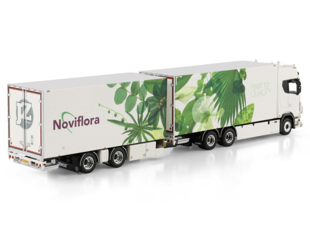 WSI WSI Scania S Highline 6x2 with 5-axle riged reefer truck with reefertrailer JZ TRANSPORT "NOVIFLORA"