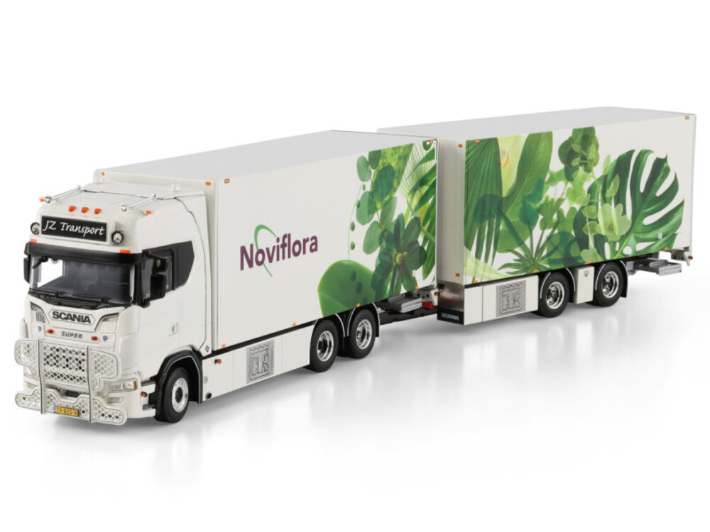 WSI WSI Scania S Highline 6x2 with 5-axle riged reefer truck with reefertrailer JZ TRANSPORT "NOVIFLORA"