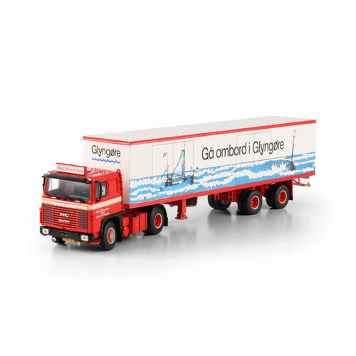 WSI WSI Scania 0 Serie 4x2 with 3-axle classic box trailer ALFRED PEDERSEN