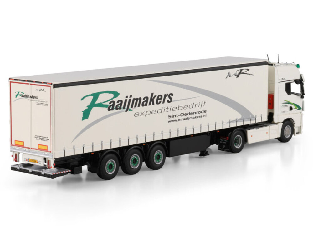 WSI WSI MAN TGX GX 4x2 met 3-assige schuifzeilen oplegger RAAIJMAKERS