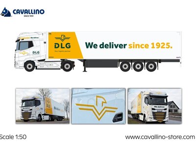 Cavallino Cavallino DAF XG+ with 3-axle reefer trailer DLG LOGISTICS