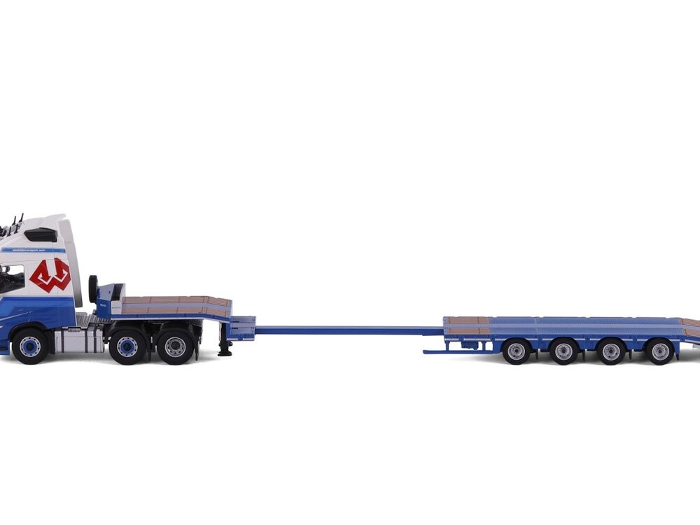 Cavallino Cavallino Volvo FH5 Globetrotter 6x2 with 4-axle semi-lowloader WESTDIJK