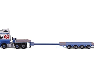 Cavallino Cavallino Volvo FH5 Globetrotter 6x2 with 4-axle semi-lowloader WESTDIJK