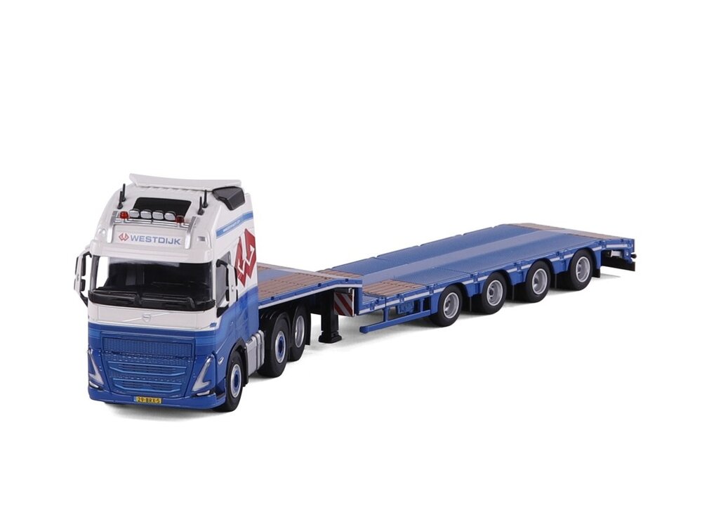 Cavallino Cavallino Volvo FH5 Globetrotter 6x2 with 4-axle semi-lowloader WESTDIJK