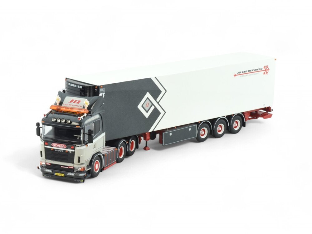 Tekno Tekno Scania 4-serie sleepas met 3-assige koeloplegger J.Q. VAN DER MEER