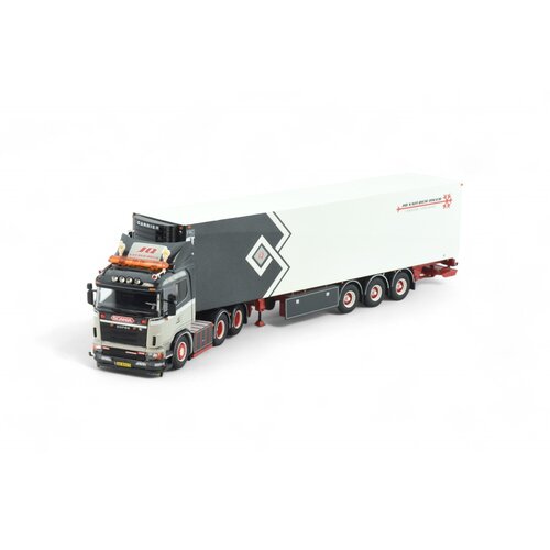 Tekno Tekno  Scania 4-serie with 3-axle reefer trailer J.Q. VAN DER MEER