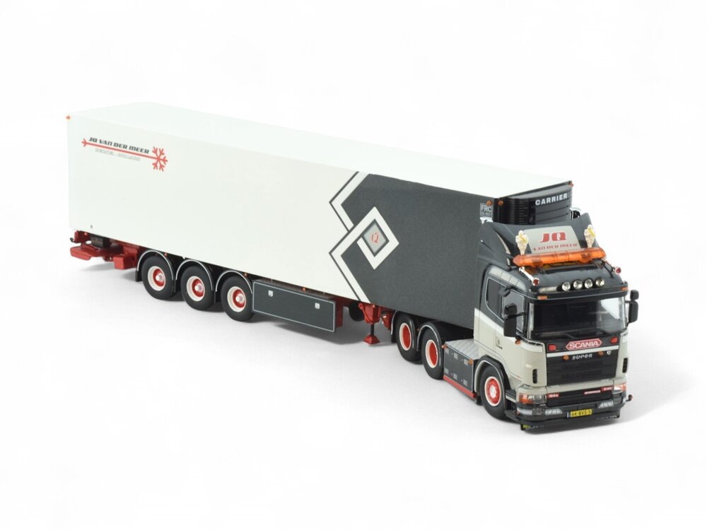 Tekno Tekno Scania 4-serie sleepas met 3-assige koeloplegger J.Q. VAN DER MEER