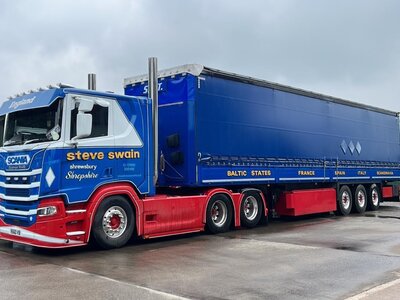 Tekno Tekno Scania Next Gen 660R with 3-axle tilt trailer STEVE SWAIN