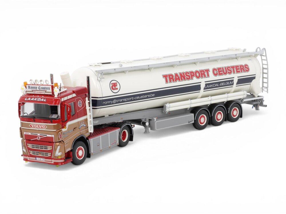 Tekno Tekno Volvo FH05 Low roof with 3-axle silo trailer RONNY CEUSTERS