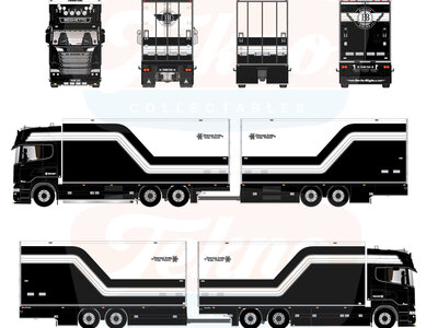 Tekno Tekno Scania R Streamline Topline combi met 2-assige wipkar BEGHETTO