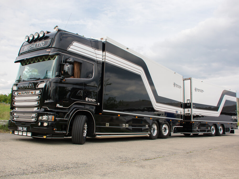 Tekno Tekno Scania R Streamline Topline Rigid truck with 2-axle trailer BEGHETTO