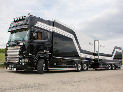 Tekno Tekno Scania R Streamline Topline Rigid truck with 2-axle trailer BEGHETTO