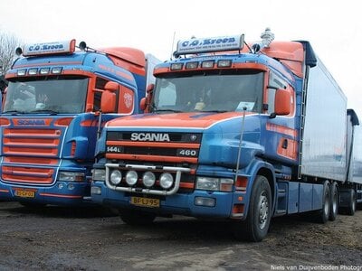 Tekno Tekno Scania 4-serie Torpedo motorwagen met 3-as oplegger C.G. KROON Mesthandel Amsterdam