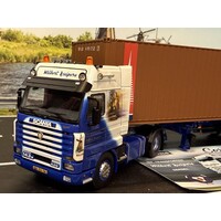 WSI Scania 143H streamline with 3-axle flexcontainer trailer+ 40ft. container WILBERT KUIPERS