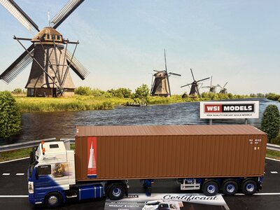 WSI WSI Scania 143H streamline met 3-as flexcontainer oplegger + 40ft. container WILBERT KUIPERS