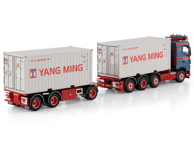 WSI WSI Volvo FH4 Sleeper Cab 8x2 met 7-assige container combi + 2x 20ft container RENE BURGGRAAF TRANSPORT BV