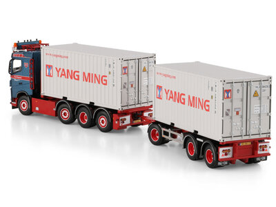 WSI WSI Volvo FH4 Sleeper Cab 8x2 met 7-assige container combi + 2x 20ft container RENE BURGGRAAF TRANSPORT BV