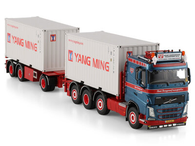 WSI WSI Volvo FH4 Sleeper Cab 8x2 met 7-assige container combi + 2x 20ft container RENE BURGGRAAF TRANSPORT BV