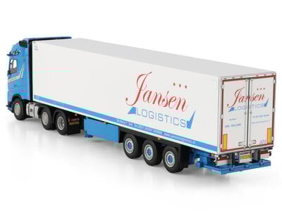 WSI WSI Volvo FH Aero Globetrotter XL 6x2 met 3-assige  twin steer koeloplegger JANSEN URK