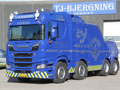 WSI WSI Scania R  Normal Falkom 8x4 TJ BJERGNING
