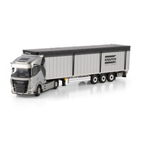 WSI DAF XG 4x2 with 3-axle moving floor trailer KNAPEN TRAILERS