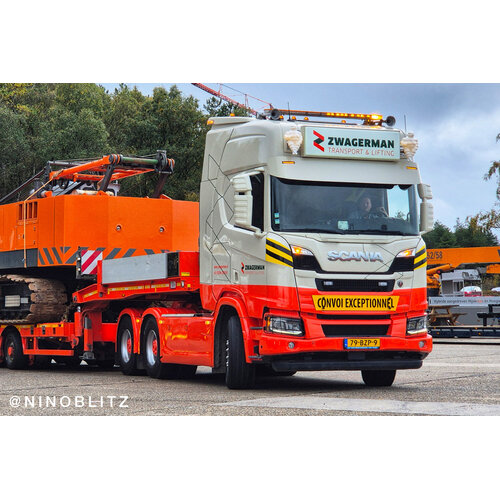 IMC IMC Scania XT 6x4 + 4-axle MCOS Nooteboom semi low loader ZWAGERMAN