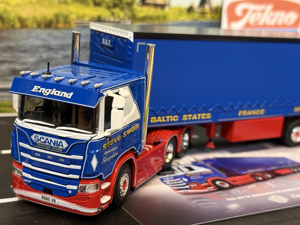 Tekno Tekno Scania Next Gen 660R with 3-axle tilt trailer STEVE SWAIN