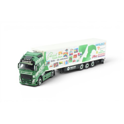 Tekno Tekno Volvo FH04 Globetrotter truck with 3-axle reefer trailer GESUKO RUSSEL TRUCKSHOW